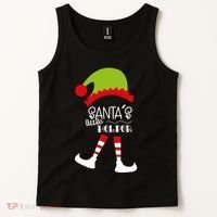 Santas Little Helper Elf Holiday Tank Top thumb 2