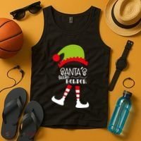 Santas Little Helper Elf Holiday Tank Top thumb 4