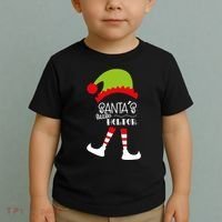 Santas Little Helper Elf Holiday Toddler T-Shirt thumb 2