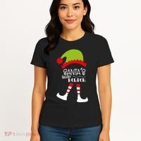 Santas Little Helper Elf Holiday Women's T-Shirt thumb 4