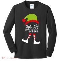 Santas Little Helper Elf Holiday Kids Long Sleeve Shirt thumb 0