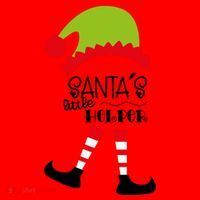 Santas Little Helper Elf Holiday Santa Hat thumb 1