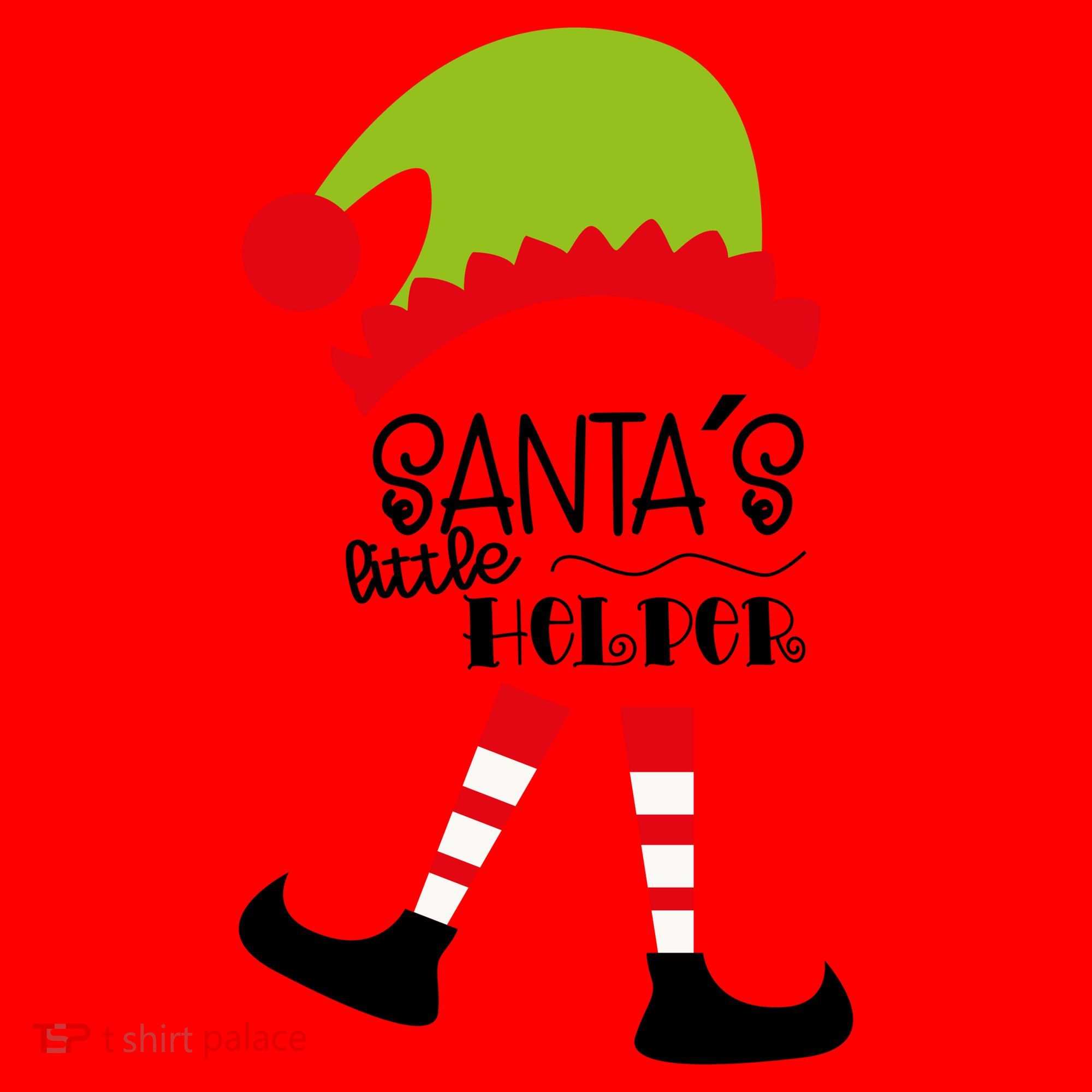Santas Little Helper Elf Holiday Santa Hat
