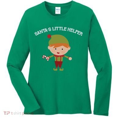 Santa's Little Helper Women's Long Sleeve Shirt