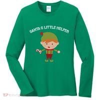 Santa's Little Helper Women's Long Sleeve Shirt thumb 0
