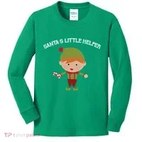 Santa's Little Helper Kids Long Sleeve Shirt thumb 0