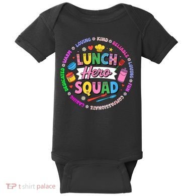 School Lunch Hero Squad Baby Bodysuit
