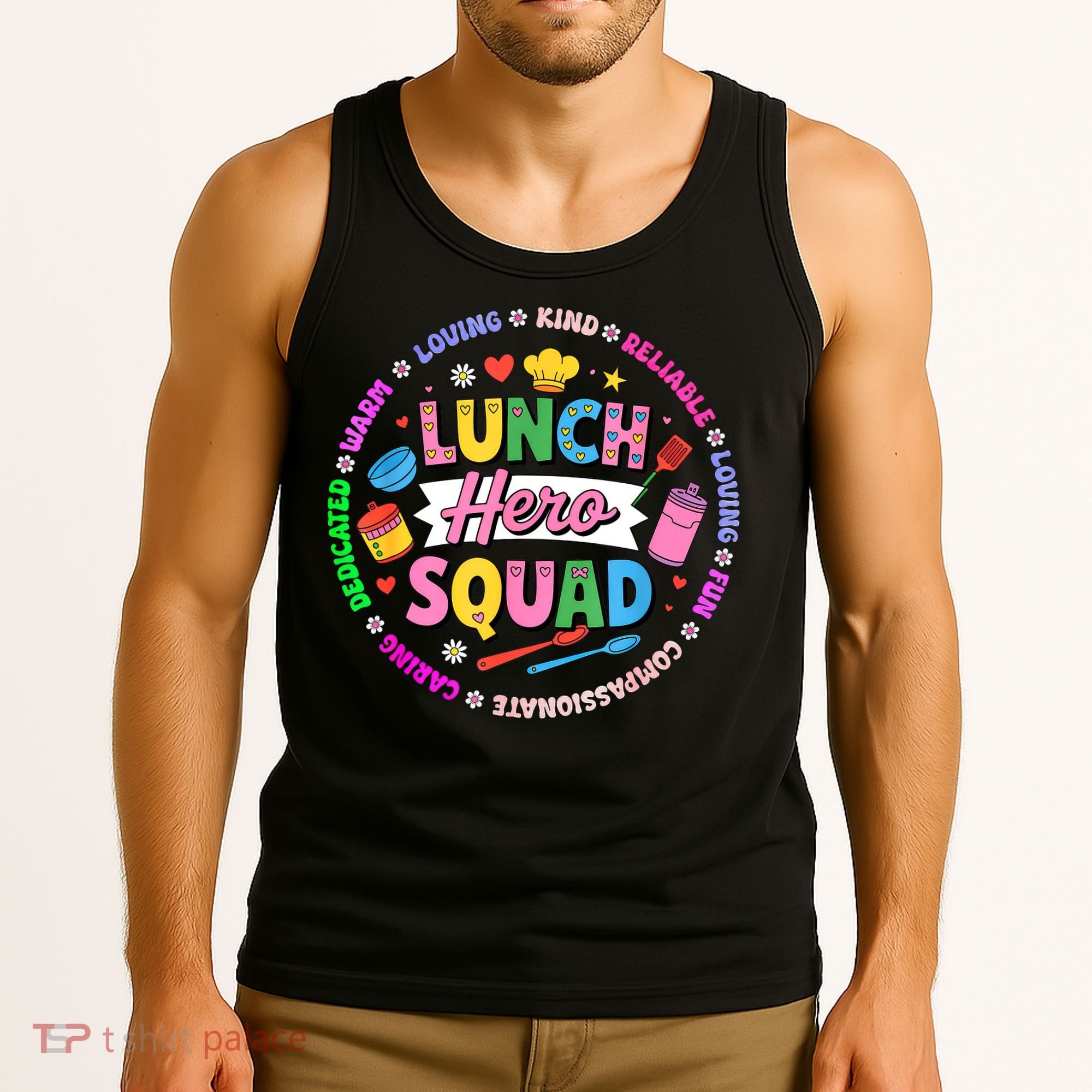 School Lunch Hero Squad Tank Top