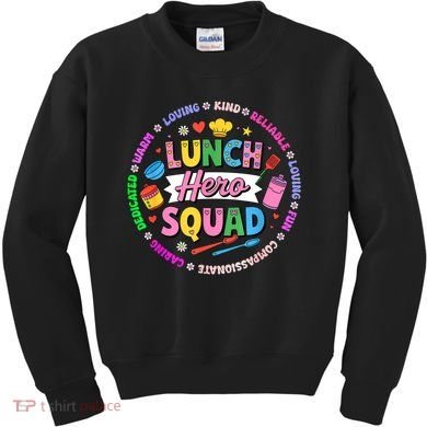 School Lunch Hero Squad Kids Sweatshirt