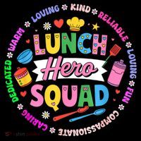 School Lunch Hero Squad Kids Hoodie thumb 5
