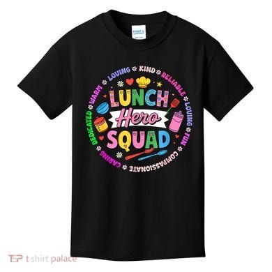 School Lunch Hero Squad Kids T-Shirt