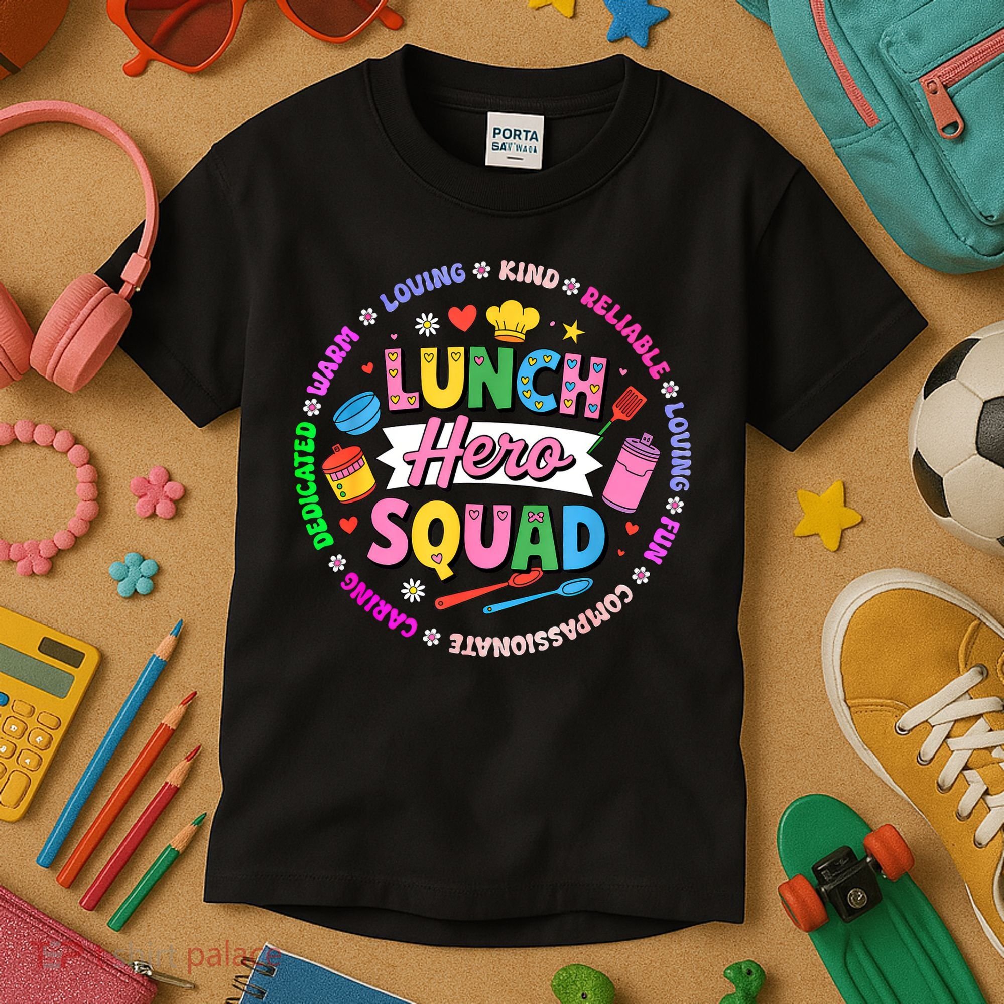 School Lunch Hero Squad Kids T-Shirt
