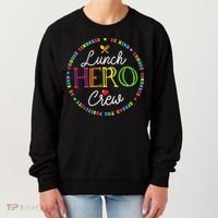 School Lunch Hero Squad Funny Cafeteria Workers Crew Lady Women's Sweatshirt thumb 0