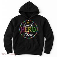 School Lunch Hero Squad Funny Cafeteria Workers Crew Lady Hoodie thumb 0