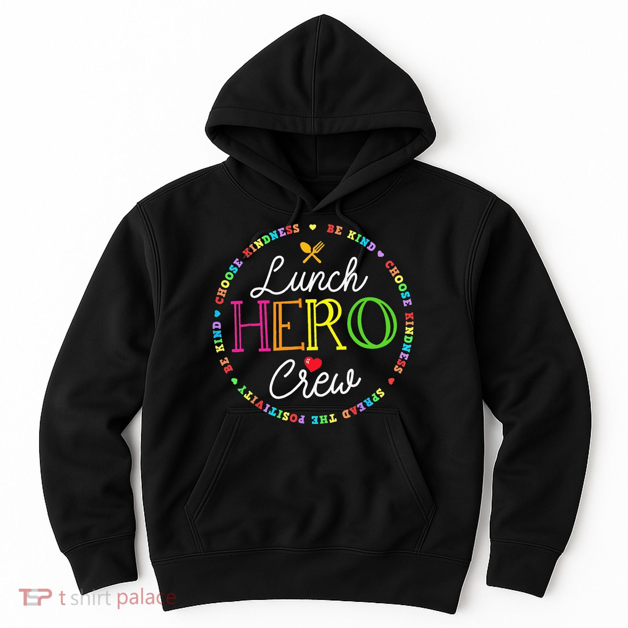 School Lunch Hero Squad Funny Cafeteria Workers Crew Lady Hoodie