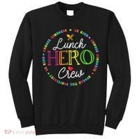 School Lunch Hero Squad Funny Cafeteria Workers Crew Lady Sweatshirt thumb 0