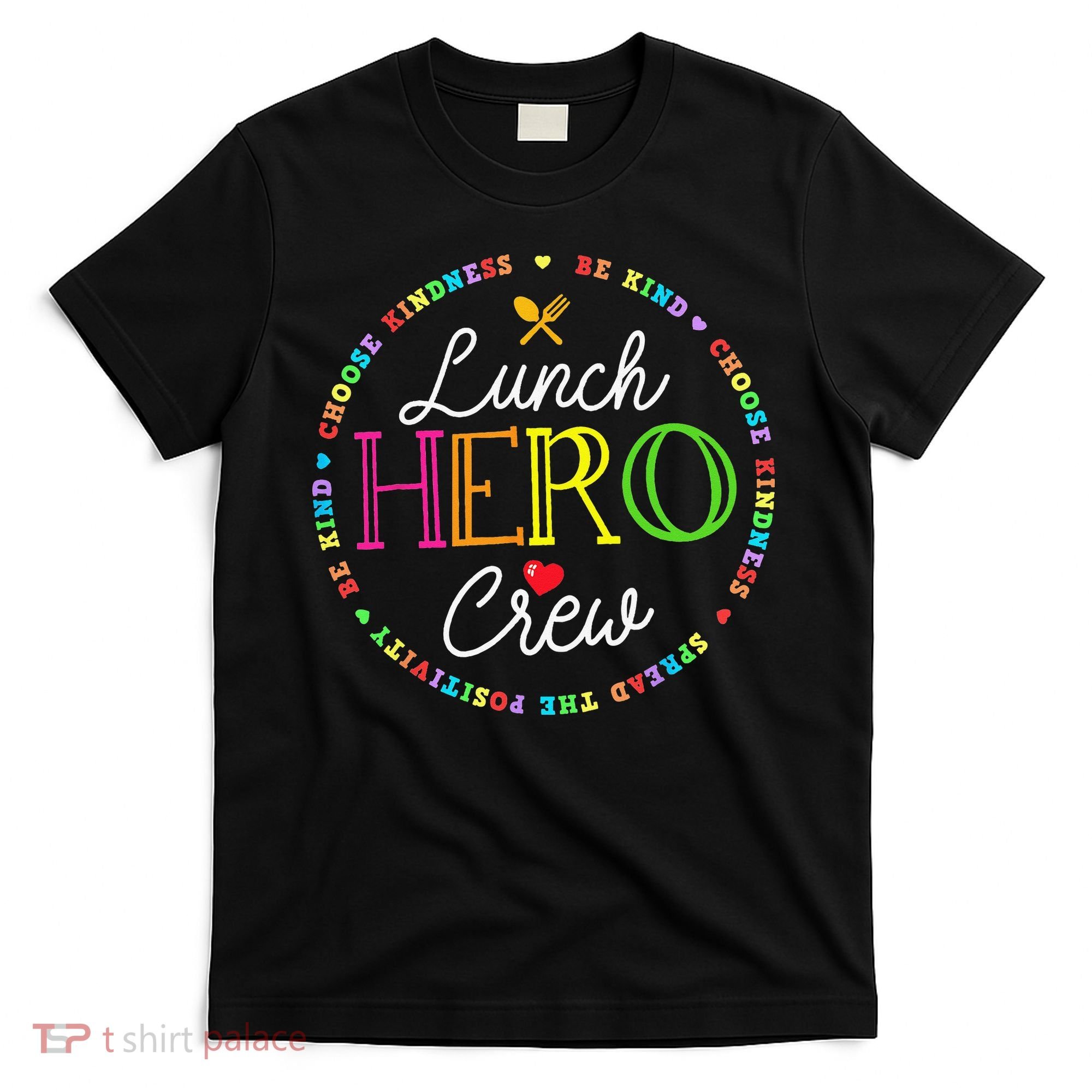 School Lunch Hero Squad Funny Cafeteria Workers Crew Lady T-Shirt