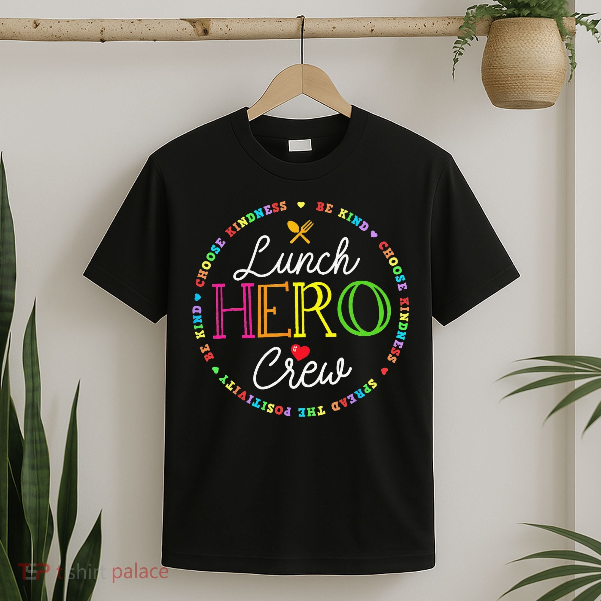 School Lunch Hero Squad Funny Cafeteria Workers Crew Lady T-Shirt