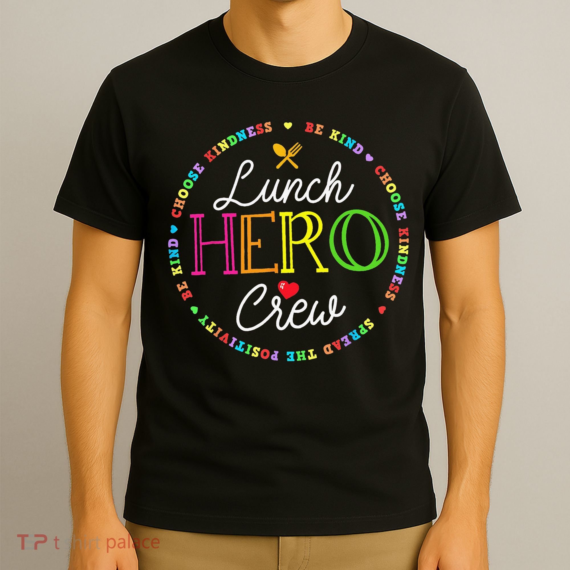 School Lunch Hero Squad Funny Cafeteria Workers Crew Lady T-Shirt