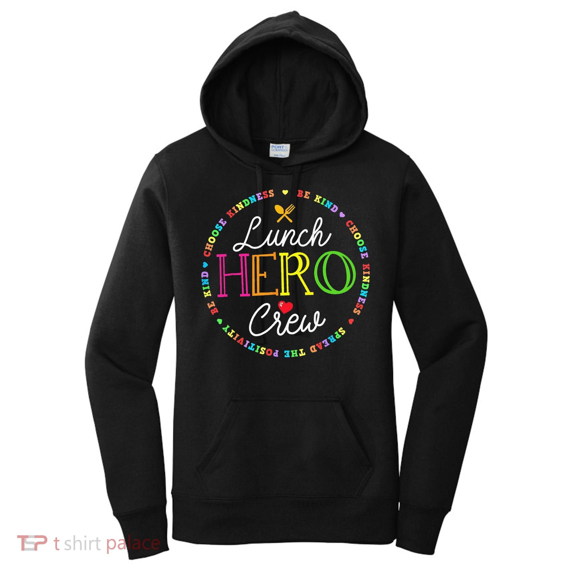 School Lunch Hero Squad Funny Cafeteria Workers Crew Lady Women's Hoodie