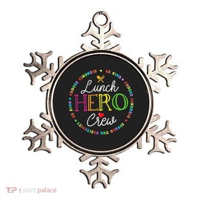 School Lunch Hero Squad Funny Cafeteria Workers Crew Lady Ornament