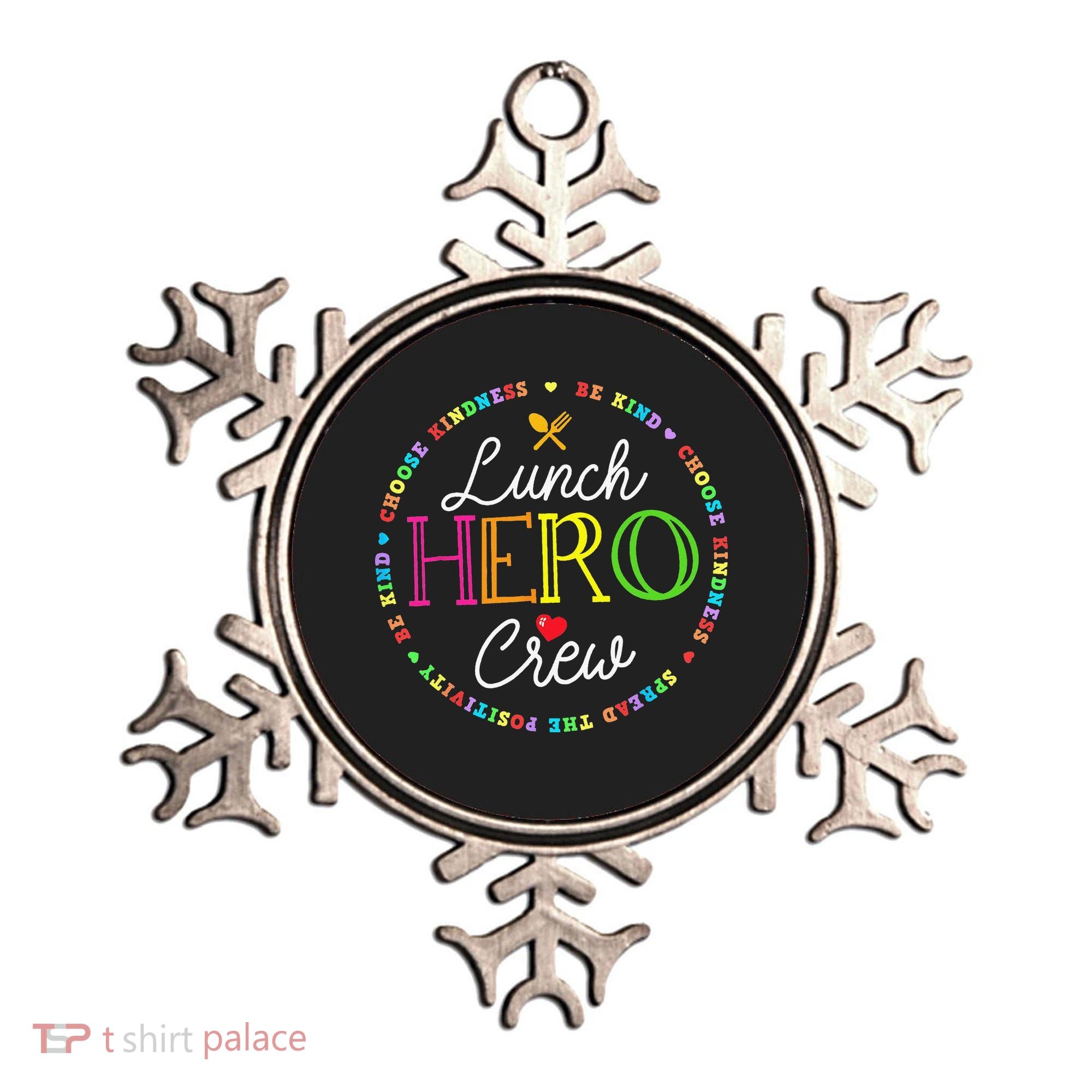 School Lunch Hero Squad Funny Cafeteria Workers Crew Lady Ornament