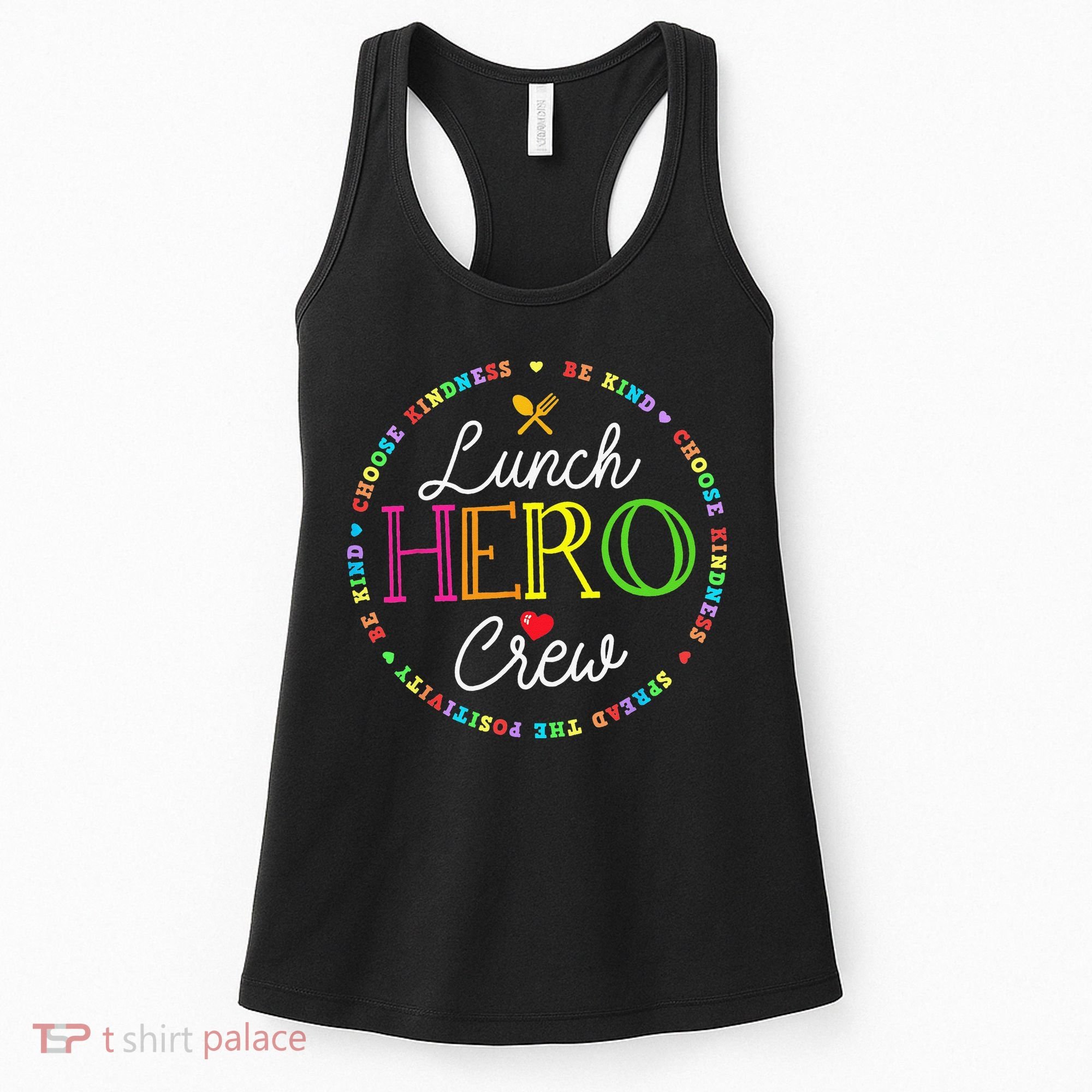 School Lunch Hero Squad Funny Cafeteria Workers Crew Lady Women's Tank Top