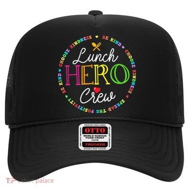 School Lunch Hero Squad Funny Cafeteria Workers Crew Lady Hat