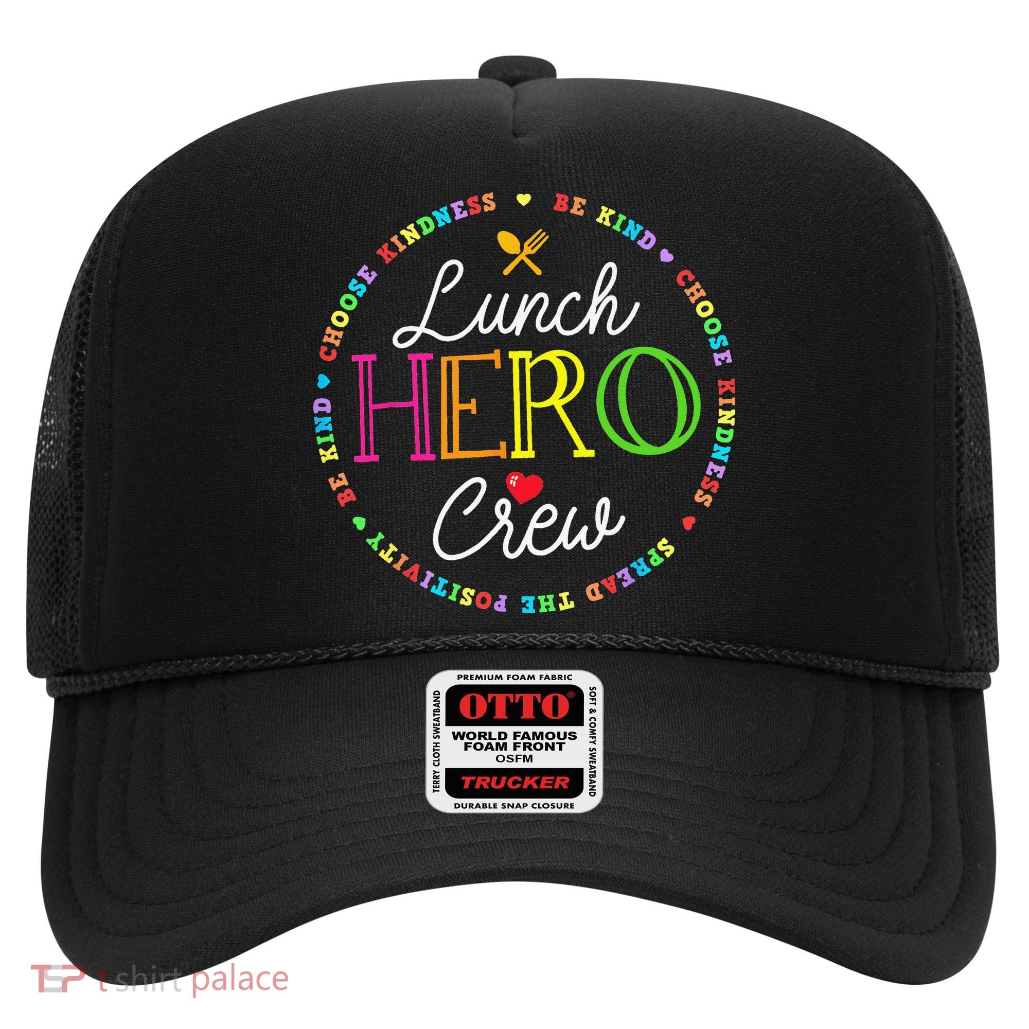 School Lunch Hero Squad Funny Cafeteria Workers Crew Lady Hat