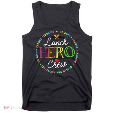 School Lunch Hero Squad Funny Cafeteria Workers Crew Lady Tank Top