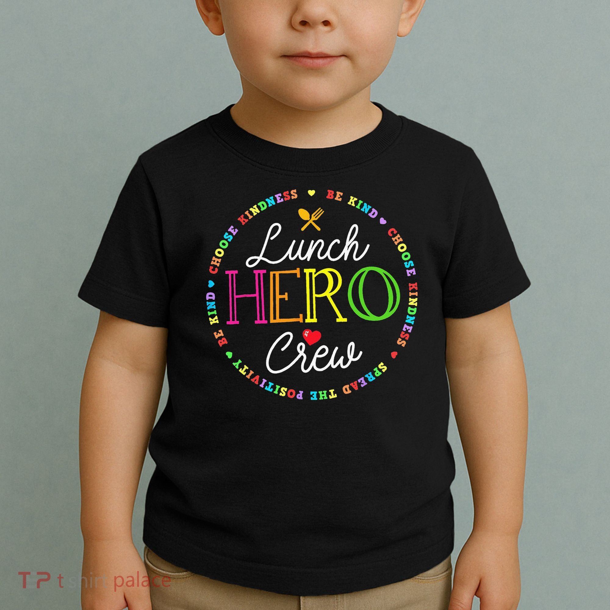 School Lunch Hero Squad Funny Cafeteria Workers Crew Lady Toddler T-Shirt