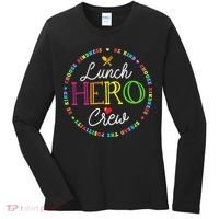School Lunch Hero Squad Funny Cafeteria Workers Crew Lady Women's Long Sleeve Shirt thumb 0