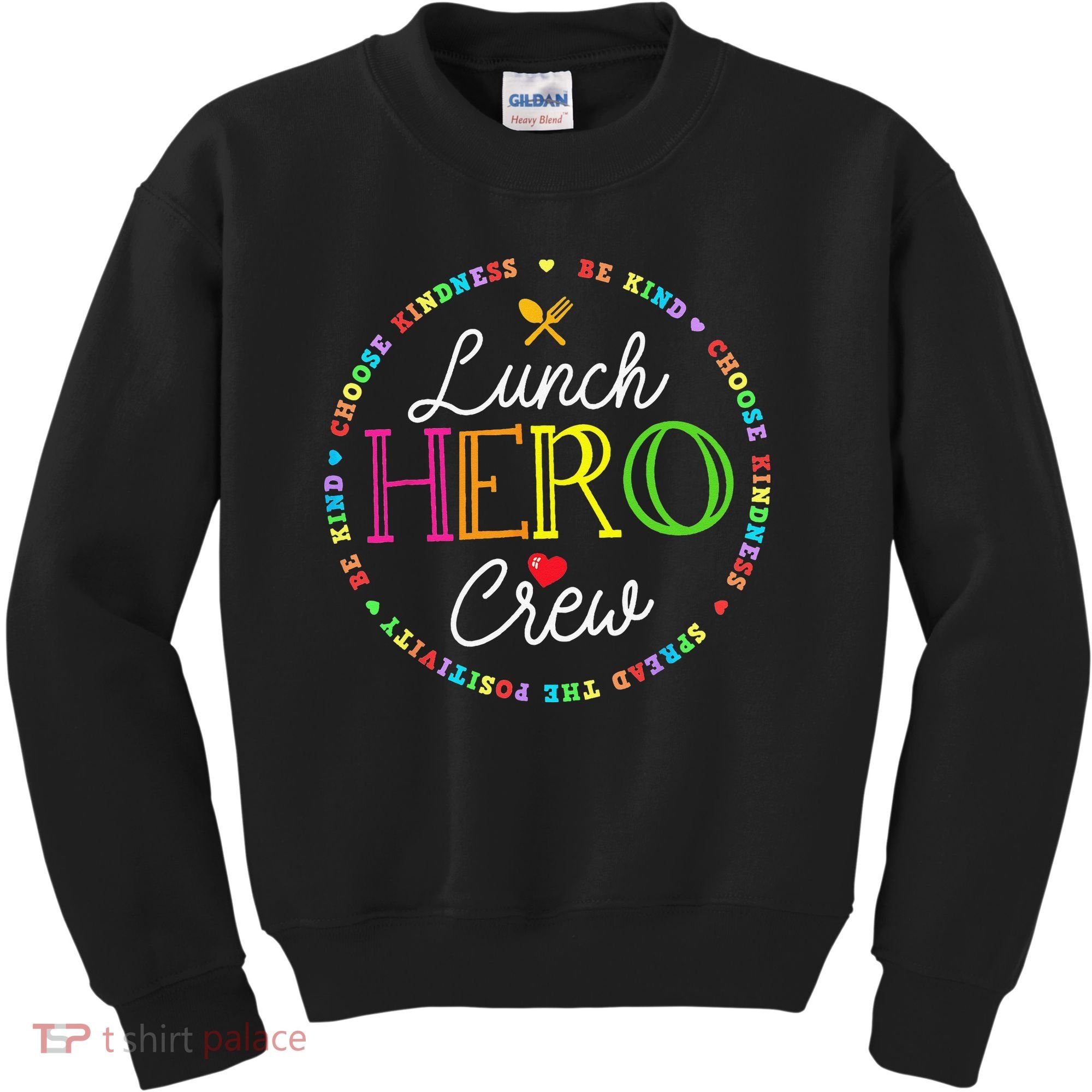 School Lunch Hero Squad Funny Cafeteria Workers Crew Lady Kids Sweatshirt