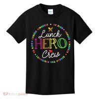 School Lunch Hero Squad Funny Cafeteria Workers Crew Lady Kids T-Shirt thumb 0