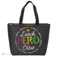 School Lunch Hero Squad Funny Cafeteria Workers Crew Lady Tote Bag thumb 0
