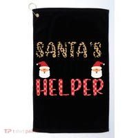 Santa's Little Helper Golf Towel thumb 0
