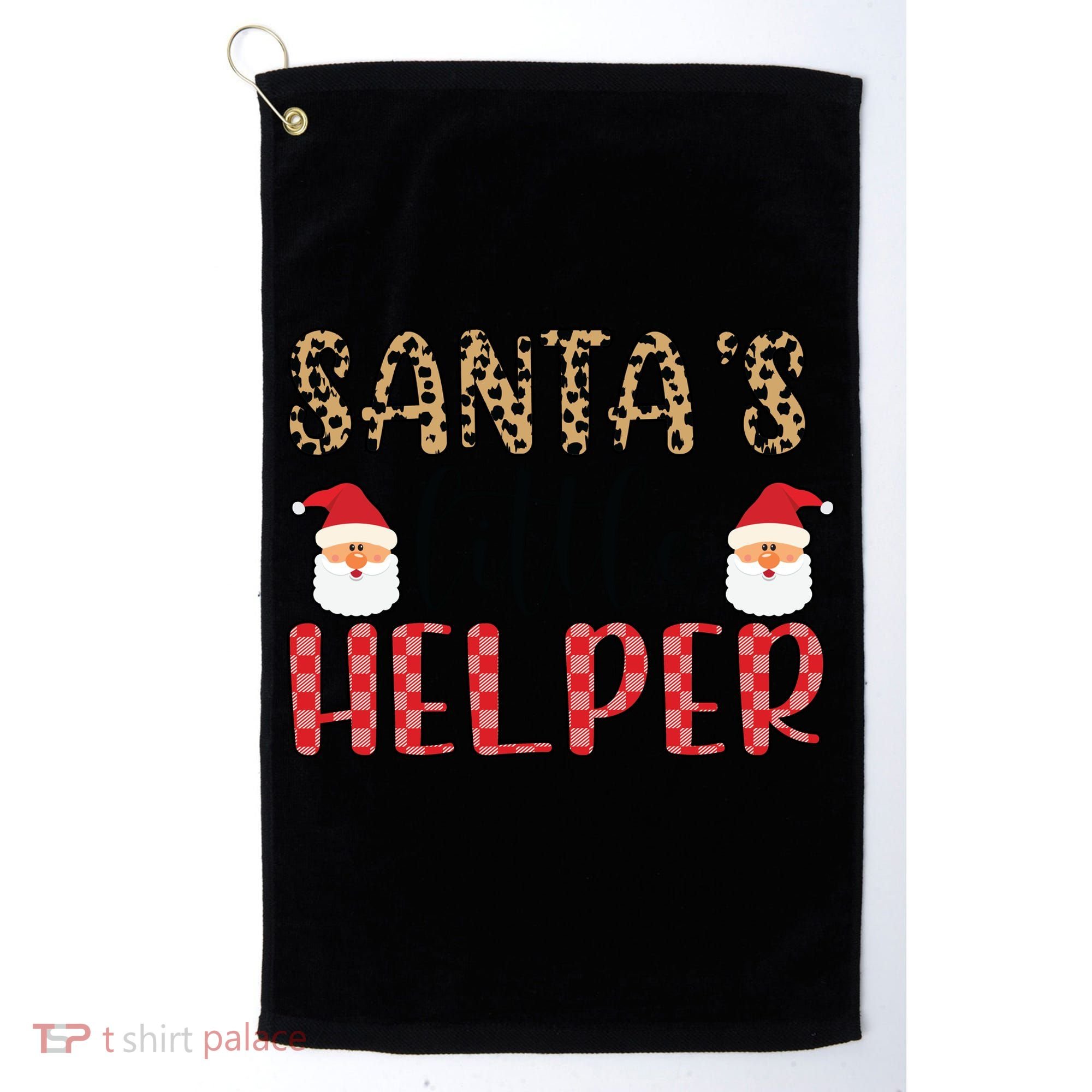 Santa's Little Helper Golf Towel