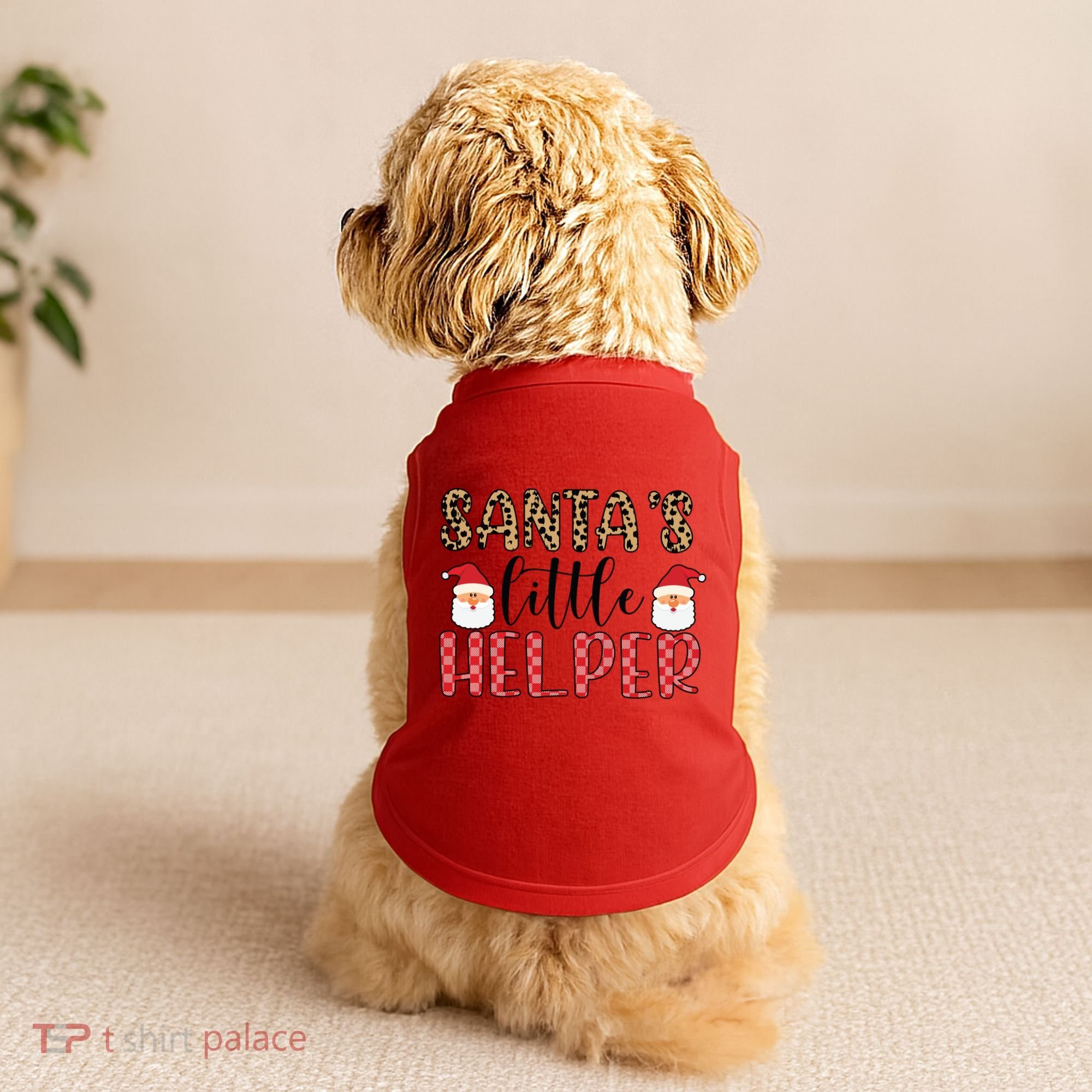 Santa's Little Helper Doggie Tank