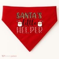 Santa's Little Helper USA-Made Doggie Bandana thumb 0