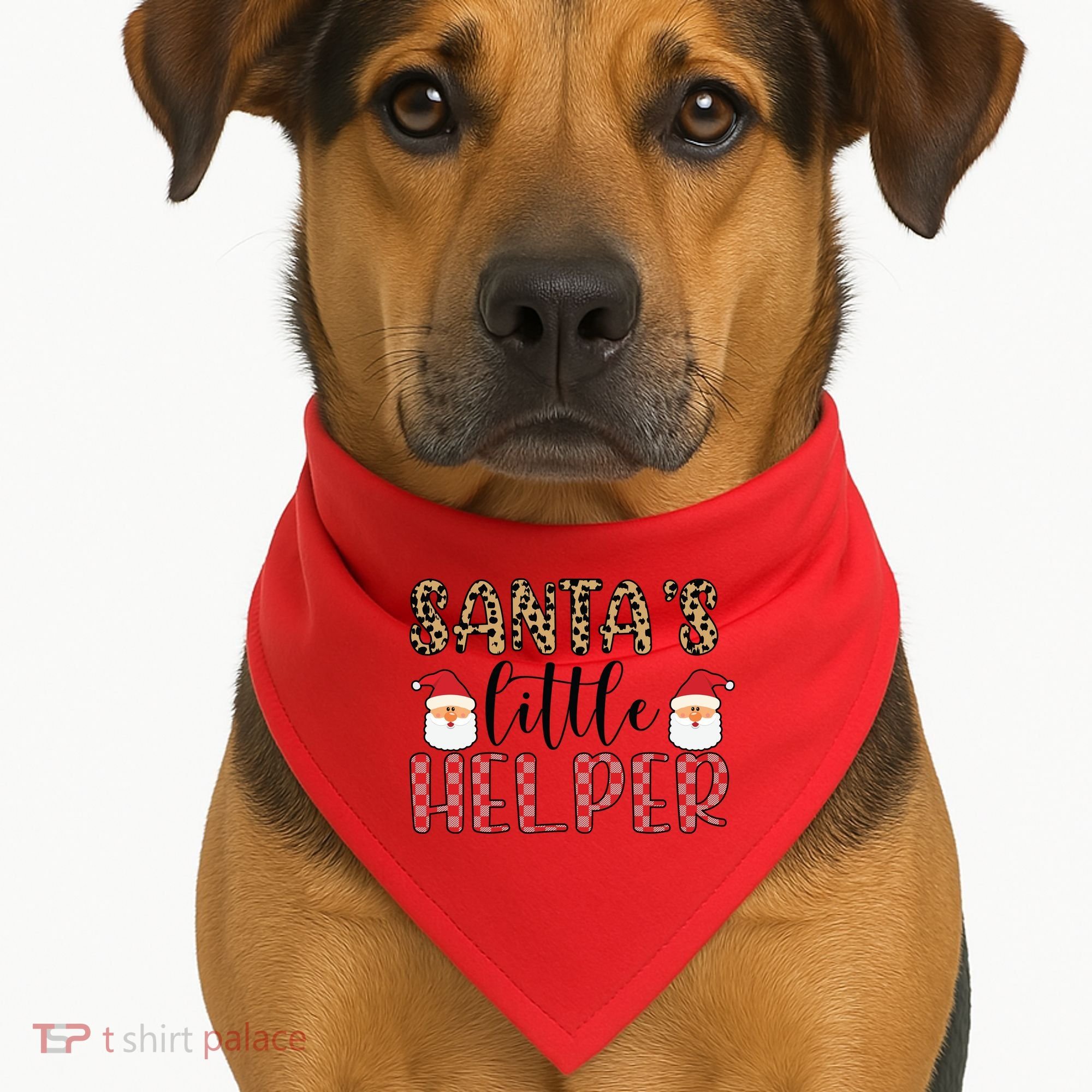 Santa's Little Helper USA-Made Doggie Bandana