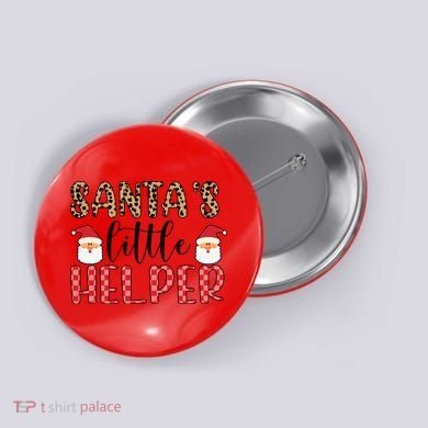Santa's Little Helper Button
