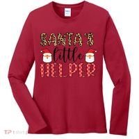 Santa's Little Helper Women's Long Sleeve Shirt thumb 0
