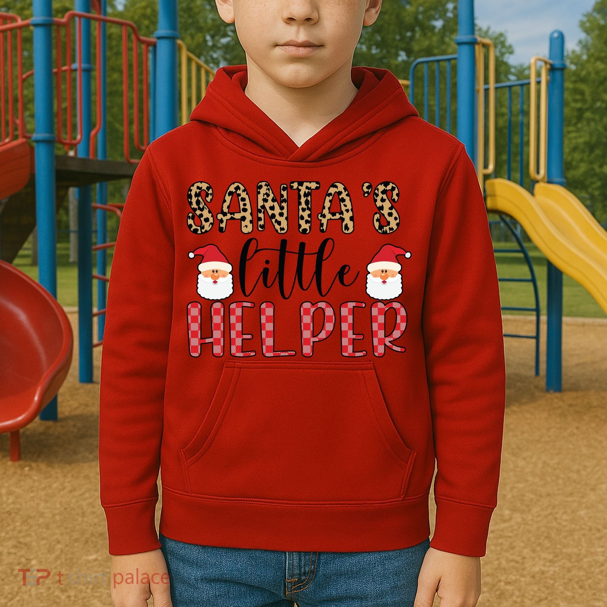 Santa's Little Helper Kids Hoodie