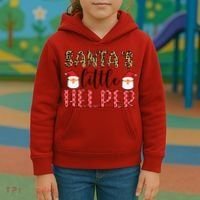 Santa's Little Helper Kids Hoodie thumb 3