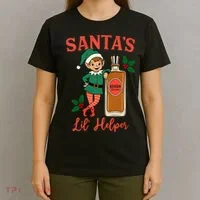 Santas Lil Helper T-Shirt thumb 4