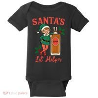 Santas Lil Helper Baby Bodysuit thumb 0