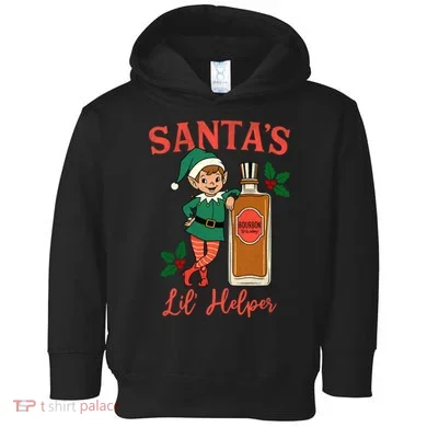 Santas Lil Helper Toddler Hoodie