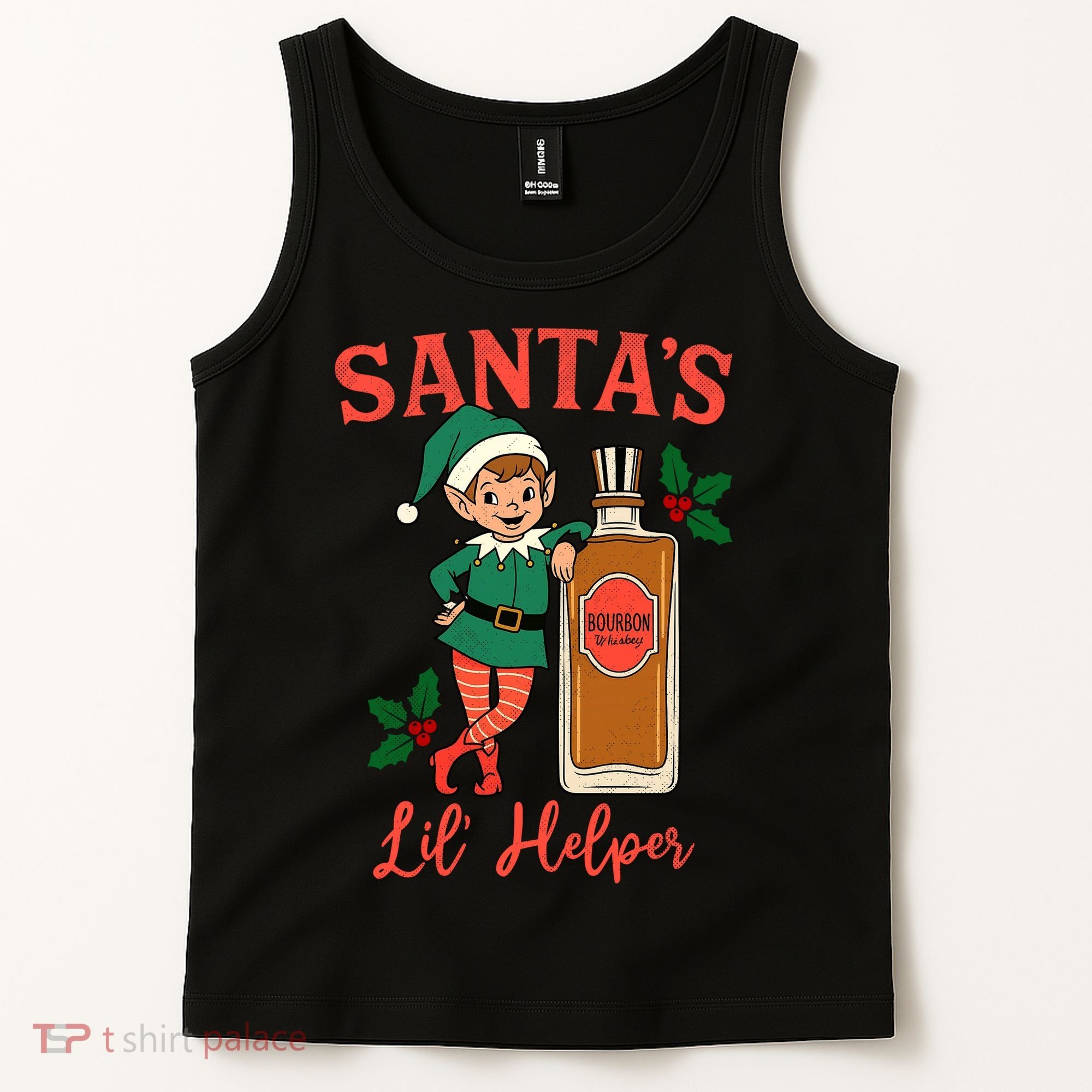 Santas Lil Helper Tank Top