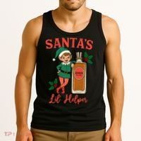 Santas Lil Helper Tank Top thumb 3