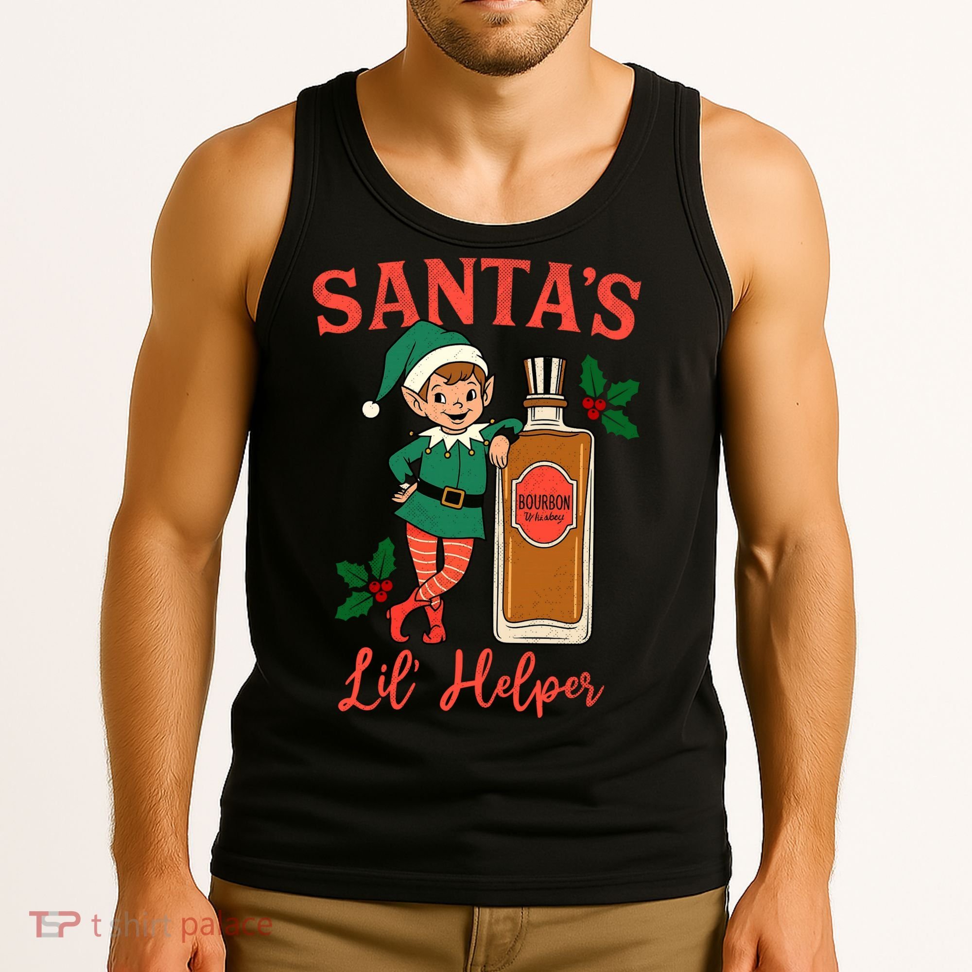 Santas Lil Helper Tank Top